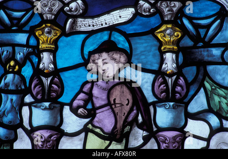 Niederländischen Delft verbleit Fenster Museums genannt Lambert van Meerten Stockfoto