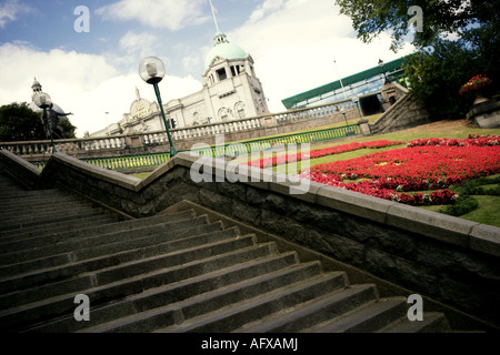 Seine Majestys Theater und Union Terrace Gardens in Aberdeen Scotland Stockfoto