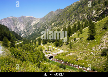 Nationalpark Mercantour, Alpes Maritimes, Frankreich - der Weg zur Isola 2000 Stockfoto