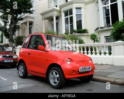 Elektroauto Reva G Wiz auf einer Londoner Straße im Vereinigten Königreich Stockfoto