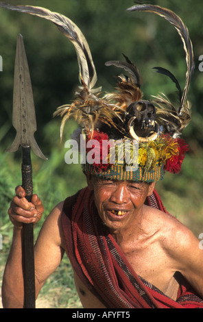 2000 Jahre alten Reisterrassen von Banaue auf der Insel Luzon auf den Philippinen sind ein UNESCO-Weltkulturerbe Website Ifugao Stammesangehörige Stockfoto