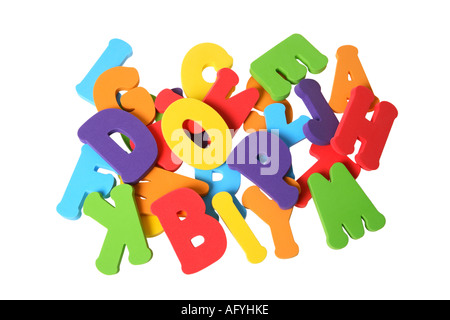 Buchstaben des Alphabets Stockfoto