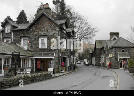 Geschäfte in Grasmere, Lake District UK Stockfoto