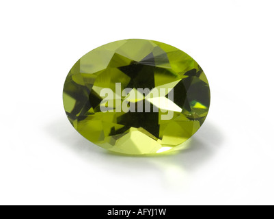 Peridot Edelstein Stockfoto