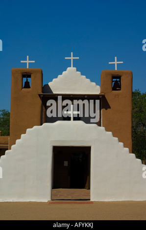 Der Heilige Hieronymus Kapelle Taos Pueblo Stockfoto