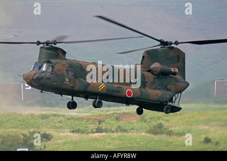 Boeing-Vertol CH-47 Hubschrauber Japans Boden Self Defence Force Stockfoto