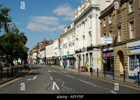 Ansicht von Bedford High Street England Stockfoto