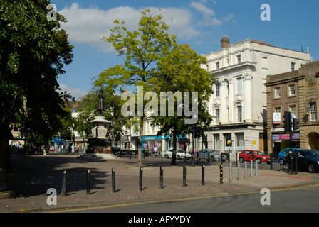 Blick auf St. Pauls Square Bedford Stockfoto