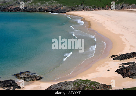 Remote Lossit Strandbucht Surf Insel Islay Schottland uk gb Stockfoto