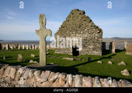 Kilnave Kapelle und Keltenkreuz Insel Islay Schottland uk gb Stockfoto