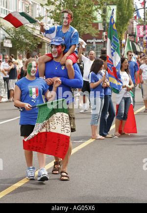 Italienische Fußball-fans Stockfoto