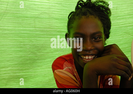 Junge Frau aus South Sudan East Africa Stockfoto