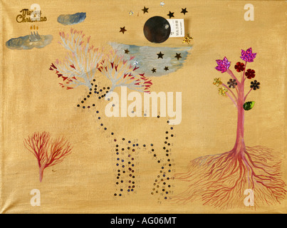 Illustration von Barbara Kozikova. Moderne Kunst. Maler. Slowakei. Kultur. Stockfoto