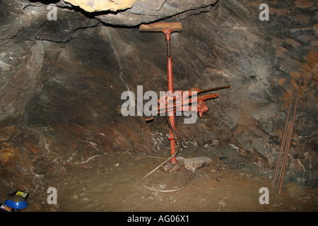 Alte Drift Bohren Goldmine, Dahlonega, Georgia, USA. Stockfoto