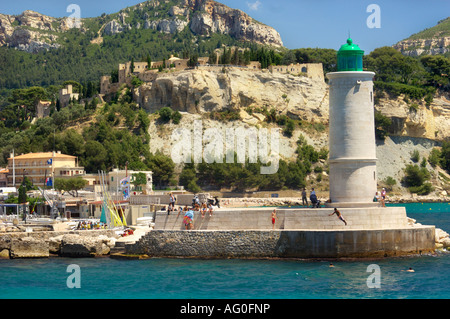Sommer in Cassis Provence Frankreich Mittelmeer Stockfoto