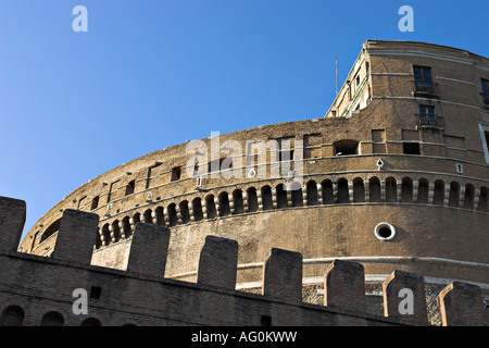Alte Burg von Fort St Engel oder Castel St. Engel ursprünglich gebaut von Architekt Demetriano von 117 bis 138 n. Rom Italien Stockfoto