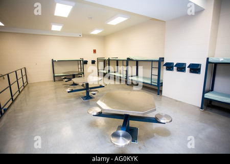 Neu errichtete Zelle Pod im county Jail s Saline County Sheriff Office Wilber Nebraska USA 19. April 2007 Stockfoto