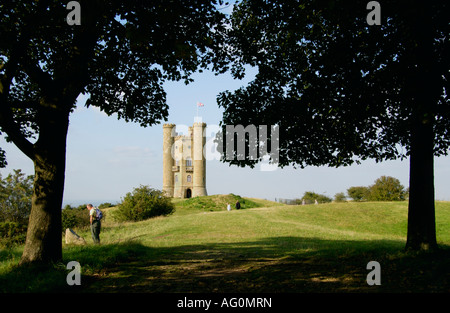 Broadway Tower in der Nähe von Broadway Worcestershire England UK gebaut im Jahre 1799 Stockfoto