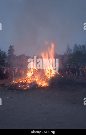 Valpurgis Feuer in Schweden. Stockfoto