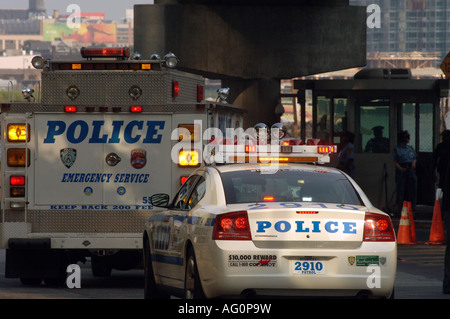 NYPD Fahrzeuge Stockfoto