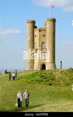 Broadway Tower in der Nähe von Broadway Worcestershire England UK gebaut im Jahre 1799 Stockfoto