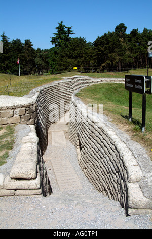 Vimy Ridge in der Nähe von Arras Nordfrankreich. Ersten Weltkrieg Gräben Stockfoto