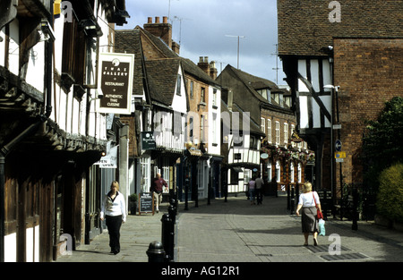 Friar Street, Worcester, Worcestershire, England, UK Stockfoto