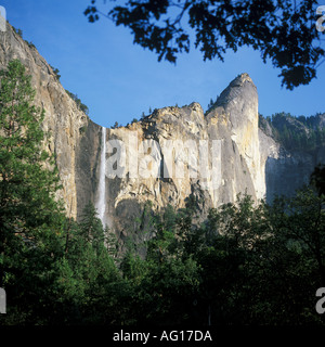 Bridal Veil Falls Yosemite Nationalpark, Kalifornien USA Stockfoto