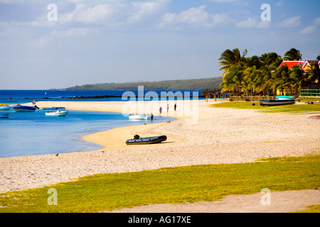 Coral Sands von Flic En Flac Strand auf Mauritius - Paradies Stockfoto