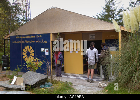 Außenseite des ökologischen Displays Gebäude im Zentrum für Alternative Technologie Machynlleth Powys Mid Wales UK Stockfoto