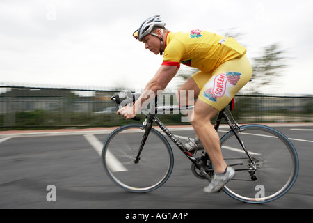 Olympic World und Commonwealth-Champion verfolgen Fahrer Chris Hoy Stockfoto