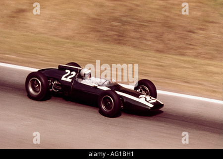 McLaren, Bruce, 30.8.1937 - 2.6.1970, neuseeländischer Athlet, (Automobilrennfahrer), Formel-1-Rennen, Rouen, Frankreich, 1963, Stockfoto
