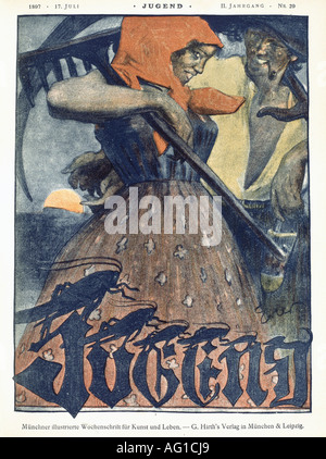 Presse/Medien, Zeitschriften, Jugend, München und Leipzig, 2. Band, Nummer 29, 1897, Stockfoto
