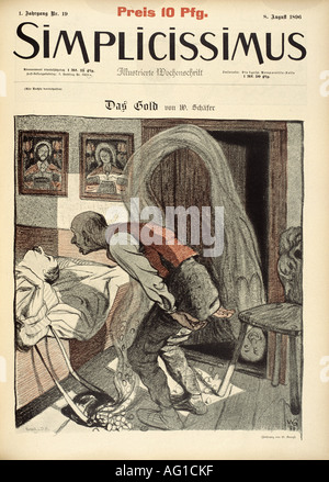 Presse/Medien, Zeitschriften, "Jugend", München und Leipzig, 1. Band, Nummer 14, 1896, , Stockfoto