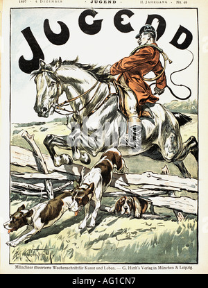 Presse/Medien, Zeitschriften, "Jugend", München und Leipzig, 2. Band, Nummer 49, 1897, Stockfoto