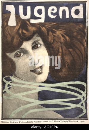 Presse/Medien, Zeitschriften, Jugend, München und Leipzig, 1. Band, Nummer 24, 1896, Stockfoto