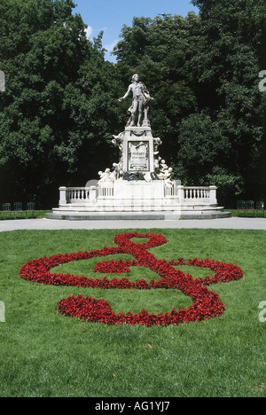 Mozart, Wolfgang Amadeus, 27.1.176 - 5.12.1701, österreichischer Musiker, Komponist, Denkmal, Burggarten, Wien, Österreich, Stockfoto