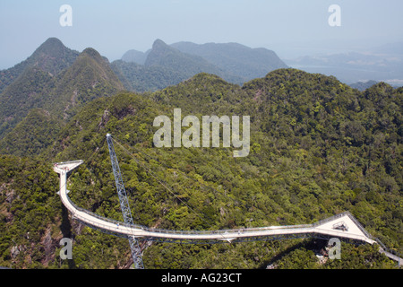 Die Langkawi Sky Bridge in Gunung Mat Cincang, Malaysia Stockfoto
