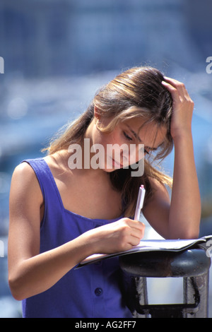 Teenager Schulmädchen Stockfoto