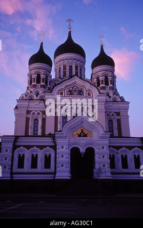 Die russische orthodoxe Alexander Nevsky Cathedral in alte Stadt Estland Toompea Tallinn Stockfoto