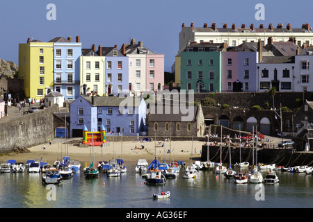 Tenby harbour Pembrokeshire Wales UK GB Stockfoto
