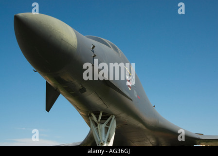 ein Rockwell B1B Lancer auf dem Display an der South Dakota Air Space Museum in der Nähe von Rapid City Sommer 2007 Stockfoto