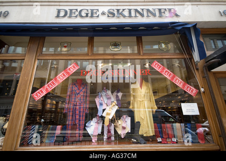 Dege und Skinner in Savile Row London England Stockfoto