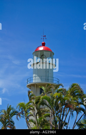 Diamond Head Lighthouse Hawaii in Honolulu Oahu Stockfoto