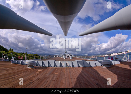 USS Missouri Oahu Hawaii Schlachtschiff Pearl Harbor Stockfoto