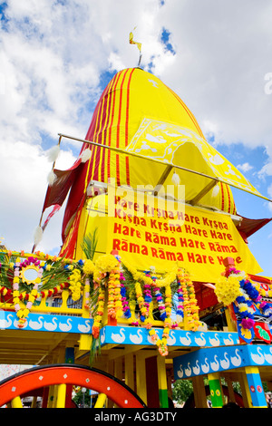 Trafalgar Square in London - Rathayatra 2007 (Carniival von Streitwagen) Stockfoto