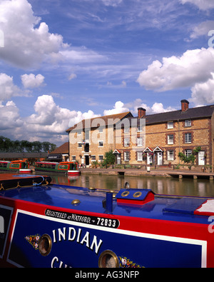 GB - NORTHAMPTONSHIRE: Grand Union Canal bei Stoke Bruerne Stockfoto