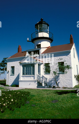 CA Pacific Grove Kalifornien Point Pinos Leuchtturm Stockfoto