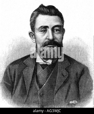 De Wet, Christiaan, 7.10.304 - 5.2.1922, südsüdafischer General, Politiker, Porträt, Holzgravur, 1899, Stockfoto