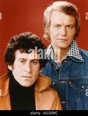 STARSKY und HUTCH US-Fernsehserie 1975 bis 1979 mit Paul Michael Glaser auf der linken Seite als Starsky und David Soul als Hutch Stockfoto